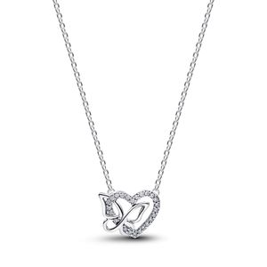 Hovedbilde Entwined Heart & Butterfly Pendant Necklace