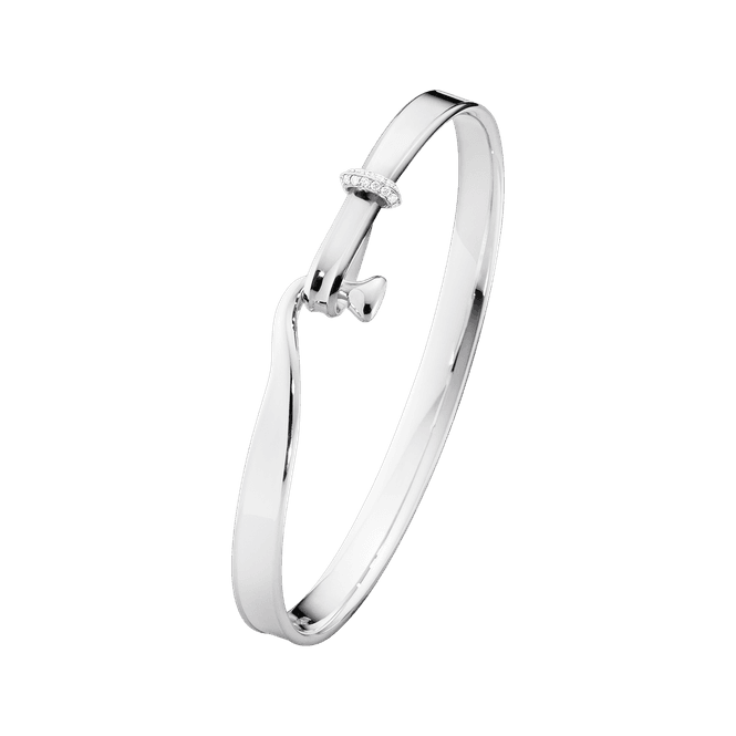 Hovedbilde TORUN armring, sølv og diamanter