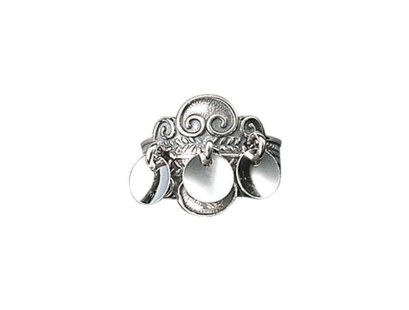 Ring, oksidert m. løv