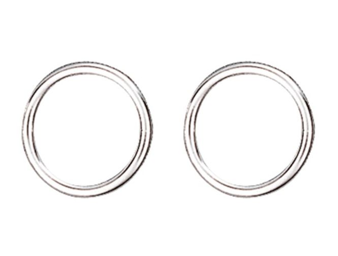 Hovedbilde Maljering, hvit, 13 mm, par