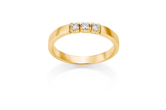 Hovedbilde Allianse ring 0.05ct TWSI  x  3