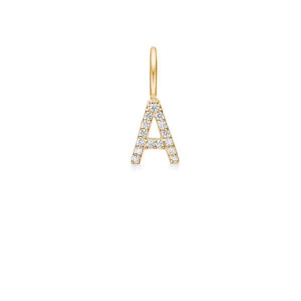 My A Diamant Anheng - 18kt Gult Gull