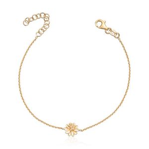 Hovedbilde Forgylt armlenke "vintage bloom"