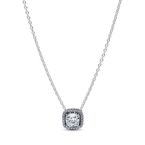 Halo Collier Necklace - Silver
