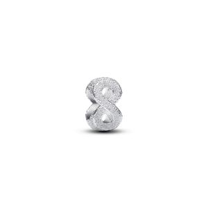 Hovedbilde Textured Infinity Symbol Mini Charm