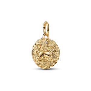 Hovedbilde Lion medallion charm - gold plated