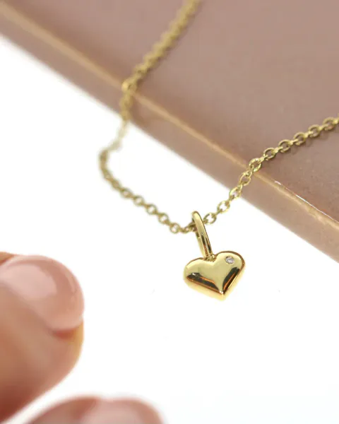 Rock My Heart Anheng - 18kt Gult Gull