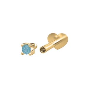 Hovedbilde 14k Labret - piercing London topas PIERCE52 1 ...