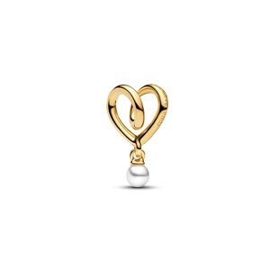 Hovedbilde Wrapped Heart Charm - Gold Plated