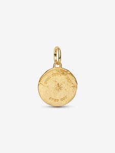 Hovedbilde Swallow medallion charm - gold plated