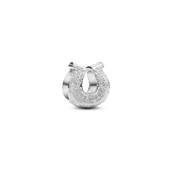 Textured horseshoe mini charm 