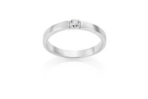 Hovedbilde Alliansering hvitt gull, 0,05 ct TW SI