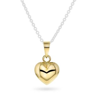 Hovedbilde Anheng, hjerte i gult gull 