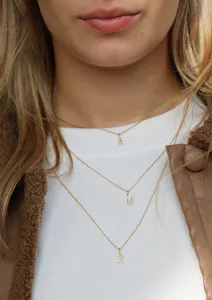 Hovedbilde My S Diamant Anheng - 18kt Gult Gull